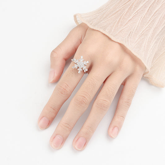 Women's Anxiety Relief Spinning Fashion Personality High Rings