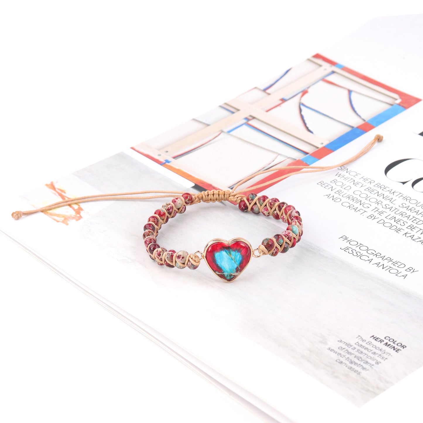 Love Double Woven Friendship Red Blue Bracelets