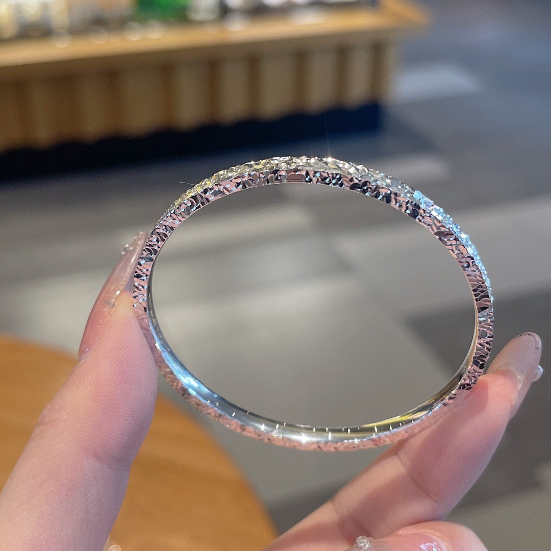 Mush Ice Pure Sier Design Solid Bracelets