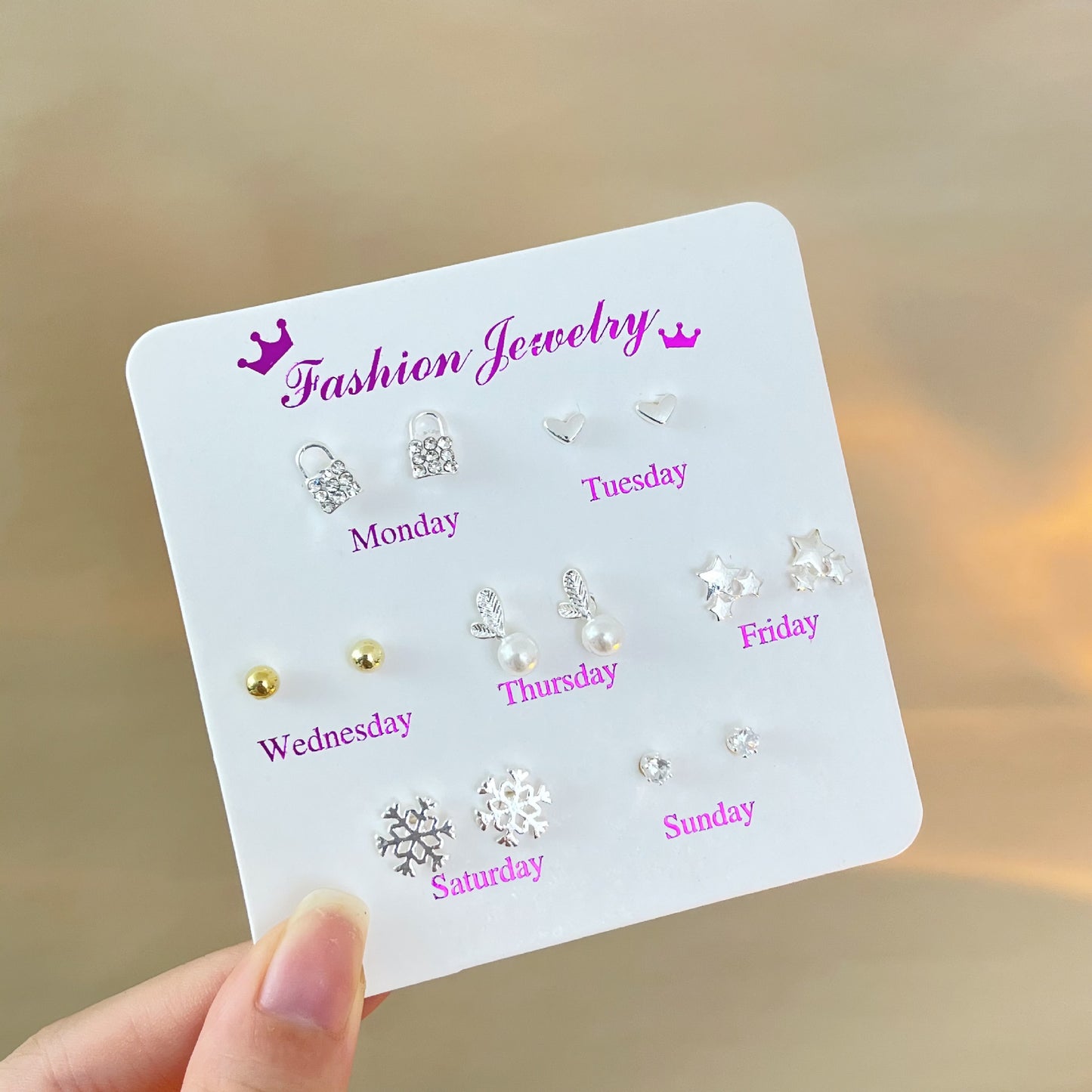 Female Korean Style Simple Compact Cute Earrings