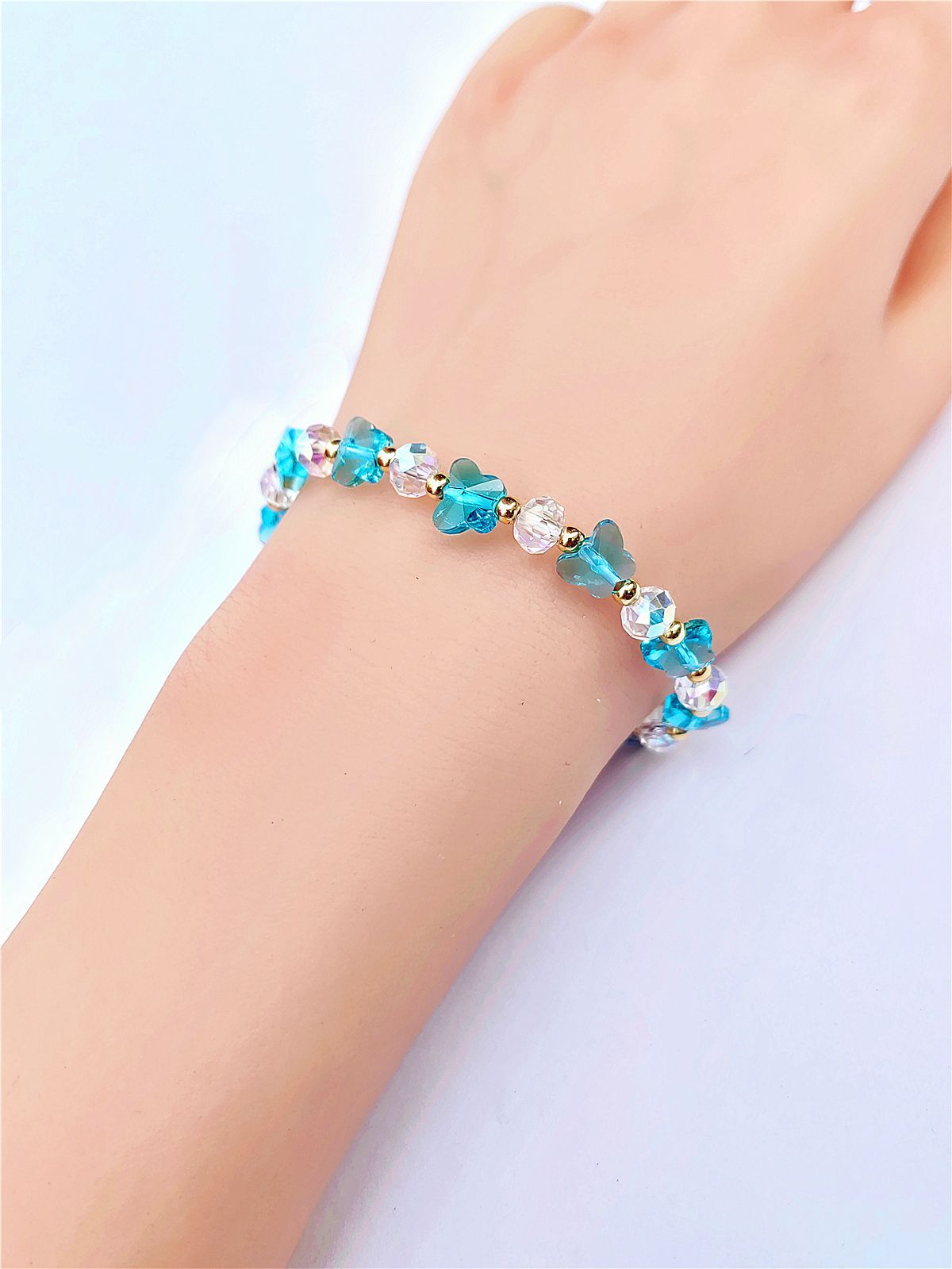 Women's Crystal Optional Sweet Fashion Ornament Butterfly Bracelets