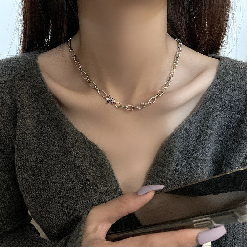 Women's Style Sier Fashion Simplicity Retro Elegant Necklaces