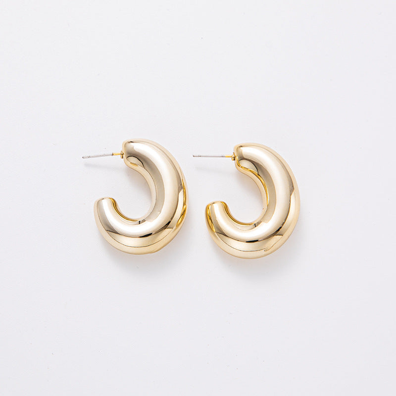 Shaped Electroplated Simple Acrylic Personalized Ear Earrings