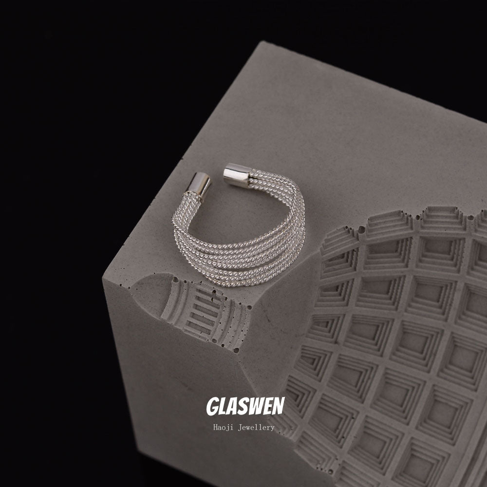 Simple Adjustable Exquisite Open Female Niche Design Rings