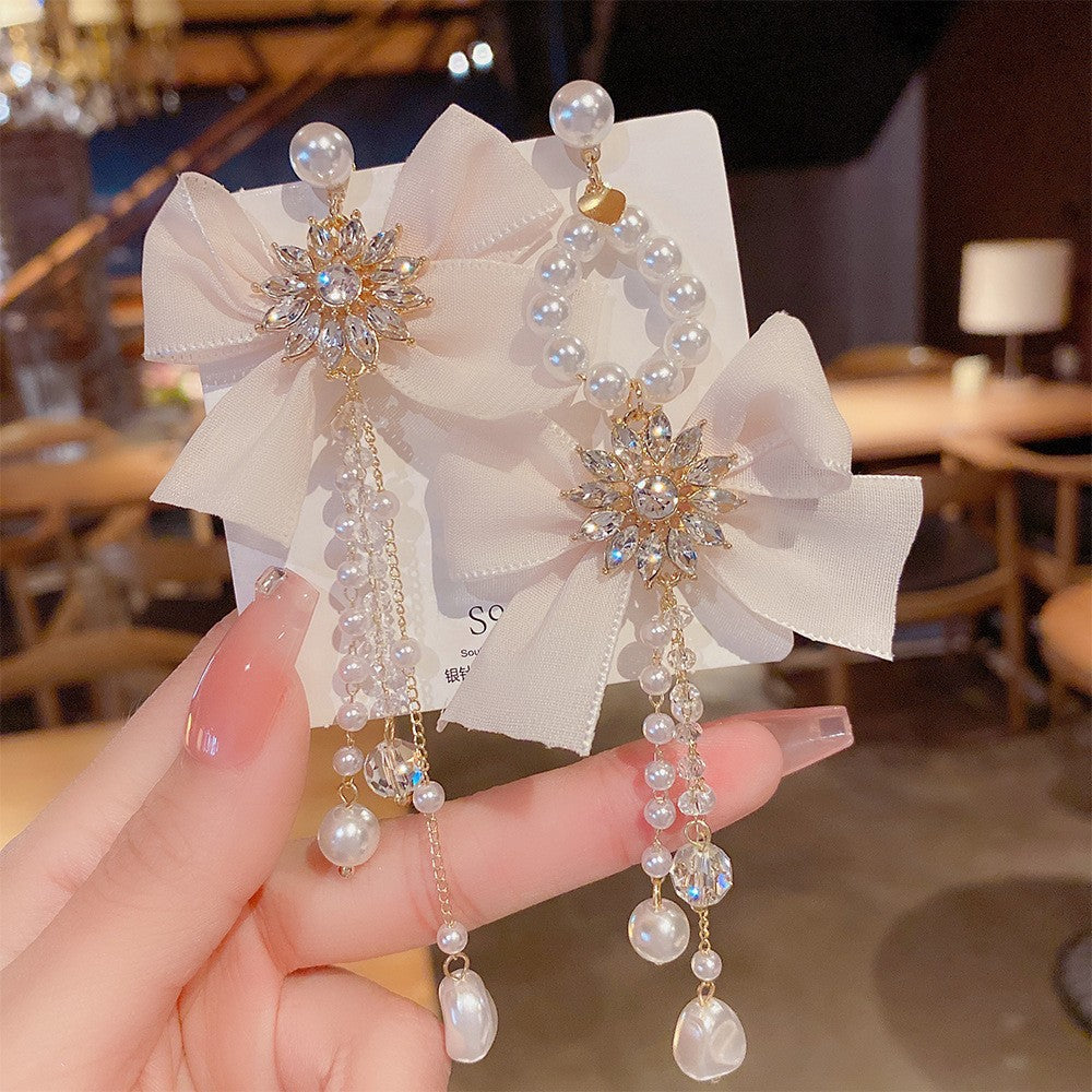 Women's Vintage Tassel Diamond High-grade Ear Minority Earrings