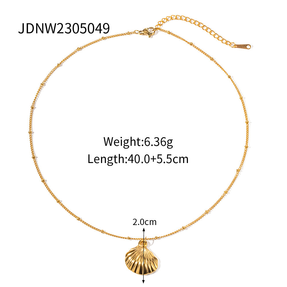 Women's Ornament Real Gold Plated Inlaid Zircon Shop Necklaces