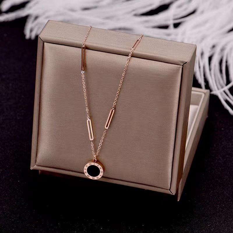 Women's & Men's Titanium Steel Korean Style Special Interest Light Luxury Phoenix Necklaces