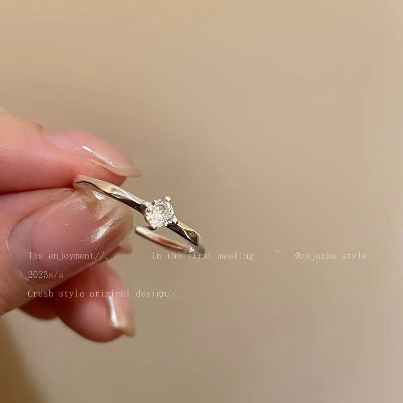Zircon Light Luxury High Sense Design Rings