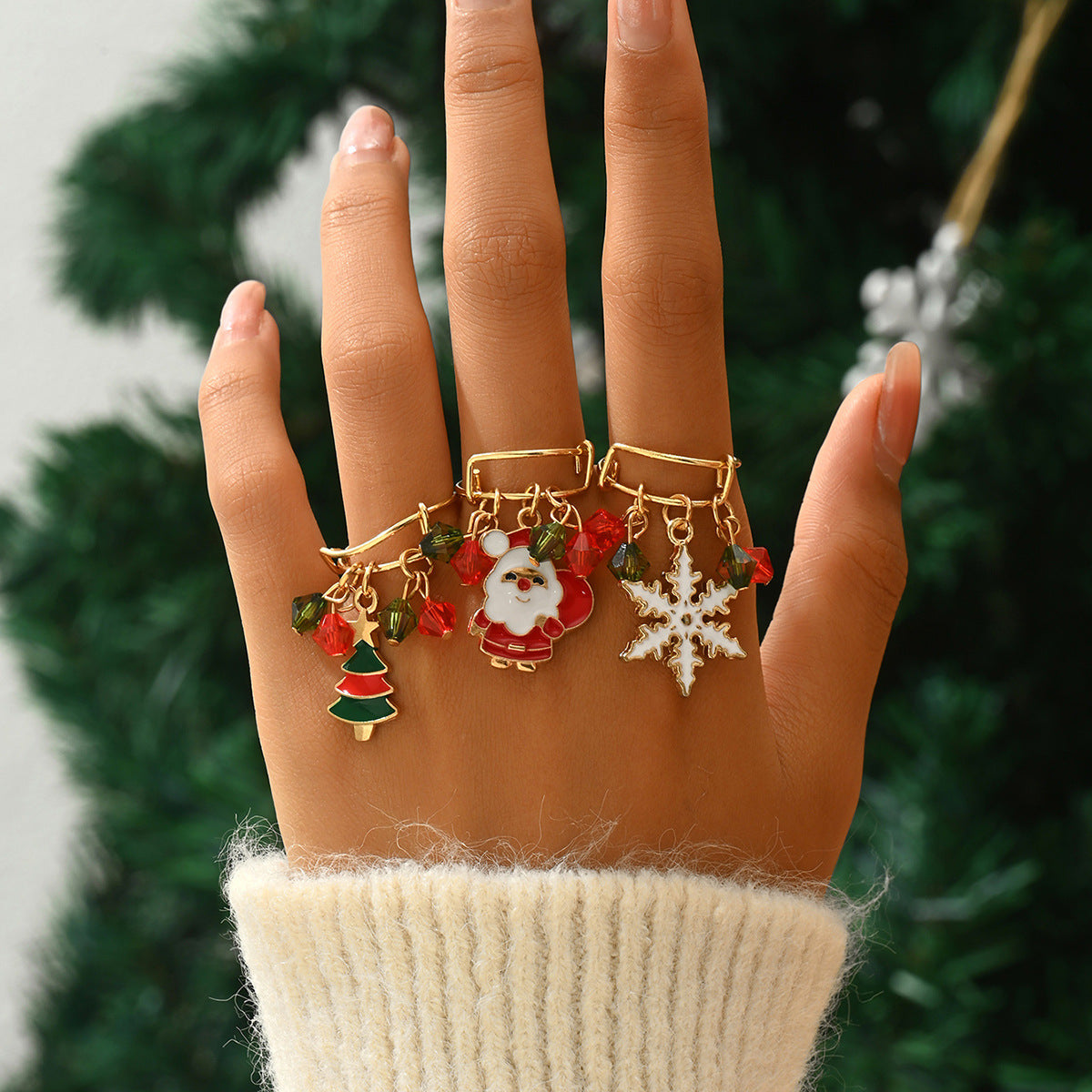Festival Atmosphere Animal Personality Crystal Elk Rings