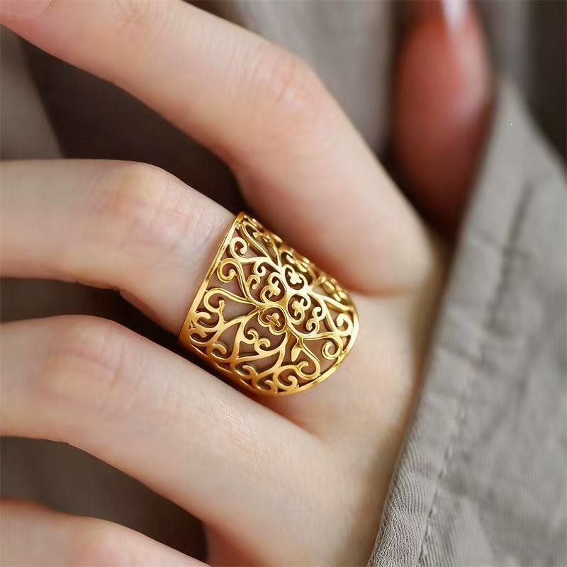 Korean Artistic Adjustable Index Finger Little Rings