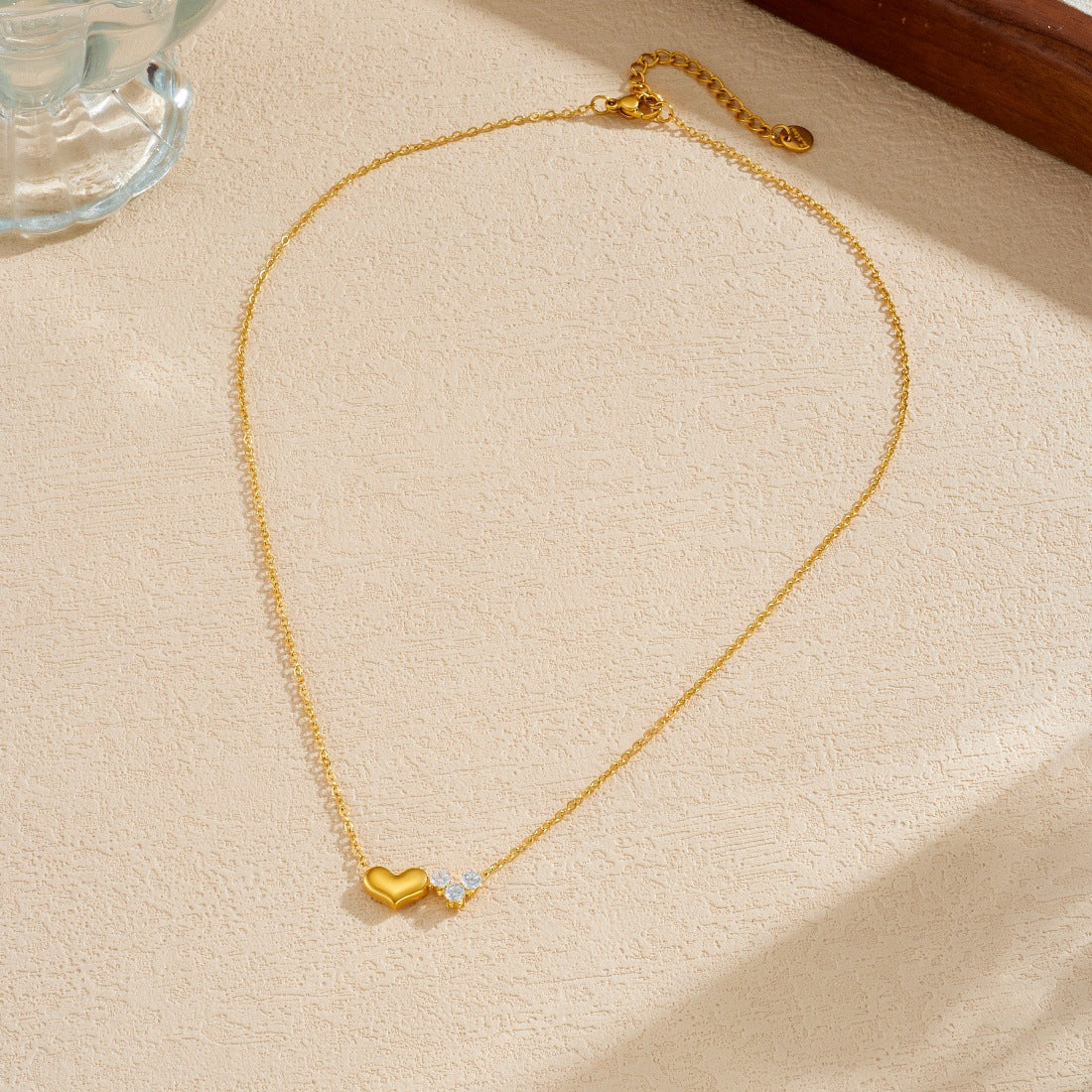 Female Temperament Light Luxury High-grade Zircon Necklace
