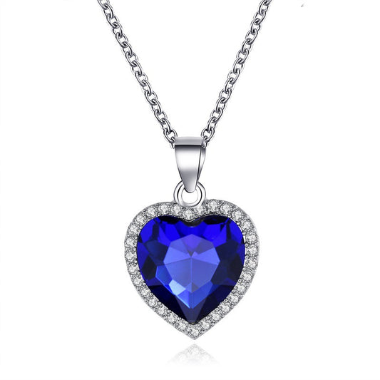 Ornament Titanic Crystal Gem Love Temperament Necklaces