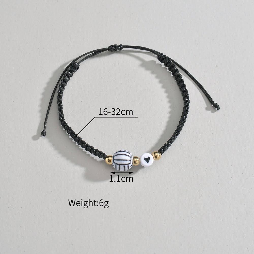 Football Basketball Baseball Tennis Rugby Volleyball Waterproof Bracelets