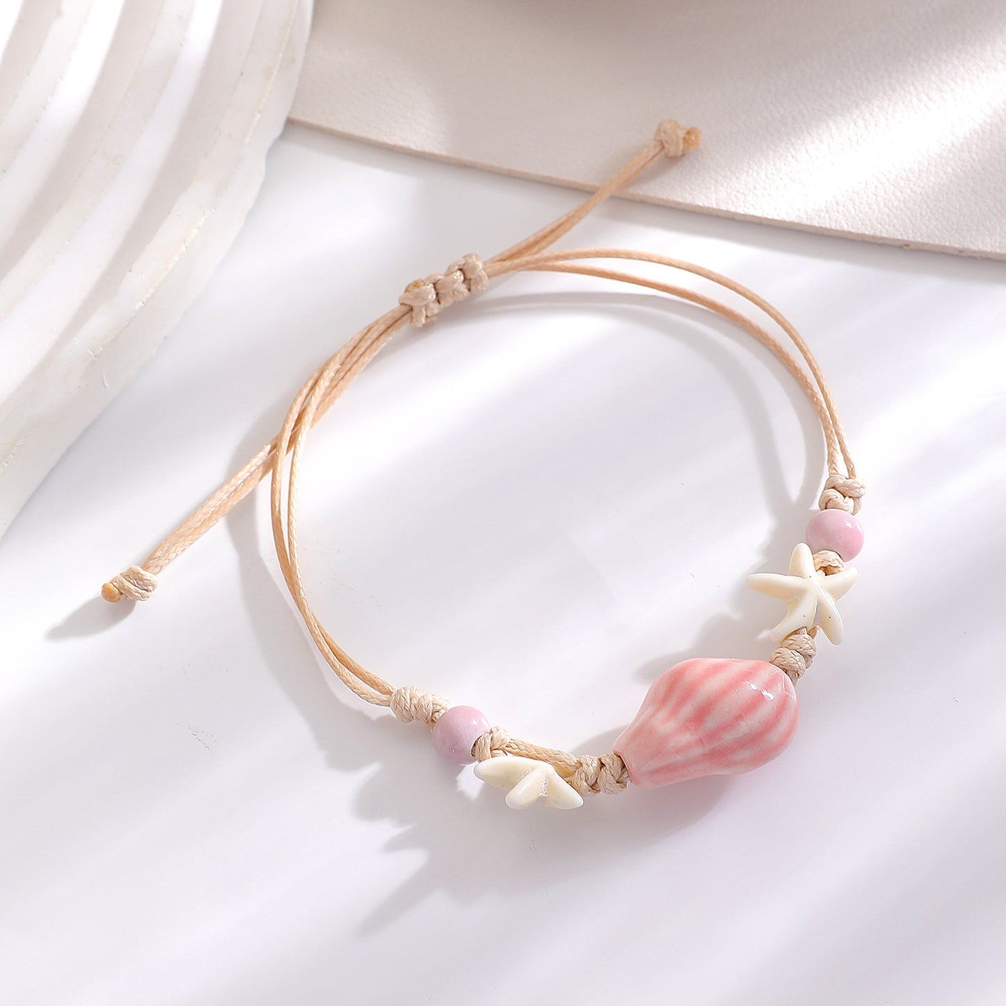 Summer Ocean Style Cartoon Shell Female Bohemian Woven Turtle Jewelry Set
