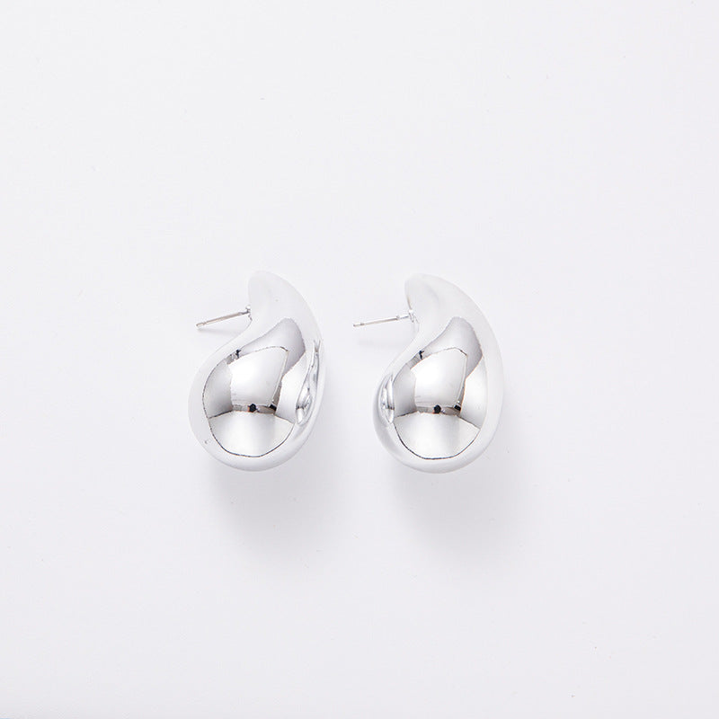 Women's Water Drop Plating Acrylic Ear Simple Earrings