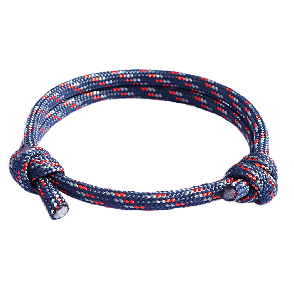 Men's Nautical Nylon Adjustable Handmade Braided Rope Bracelets