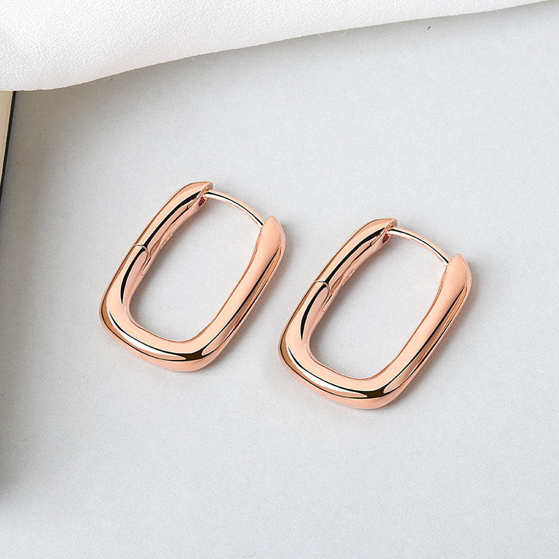 Oval Geometric Ear Female Ornament Design Rings