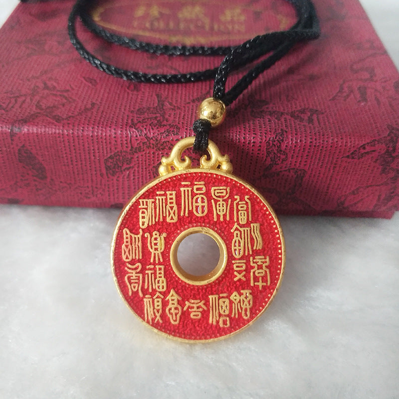 Buckle Prayer Wheel Sweater Chain Ethnic Necklaces