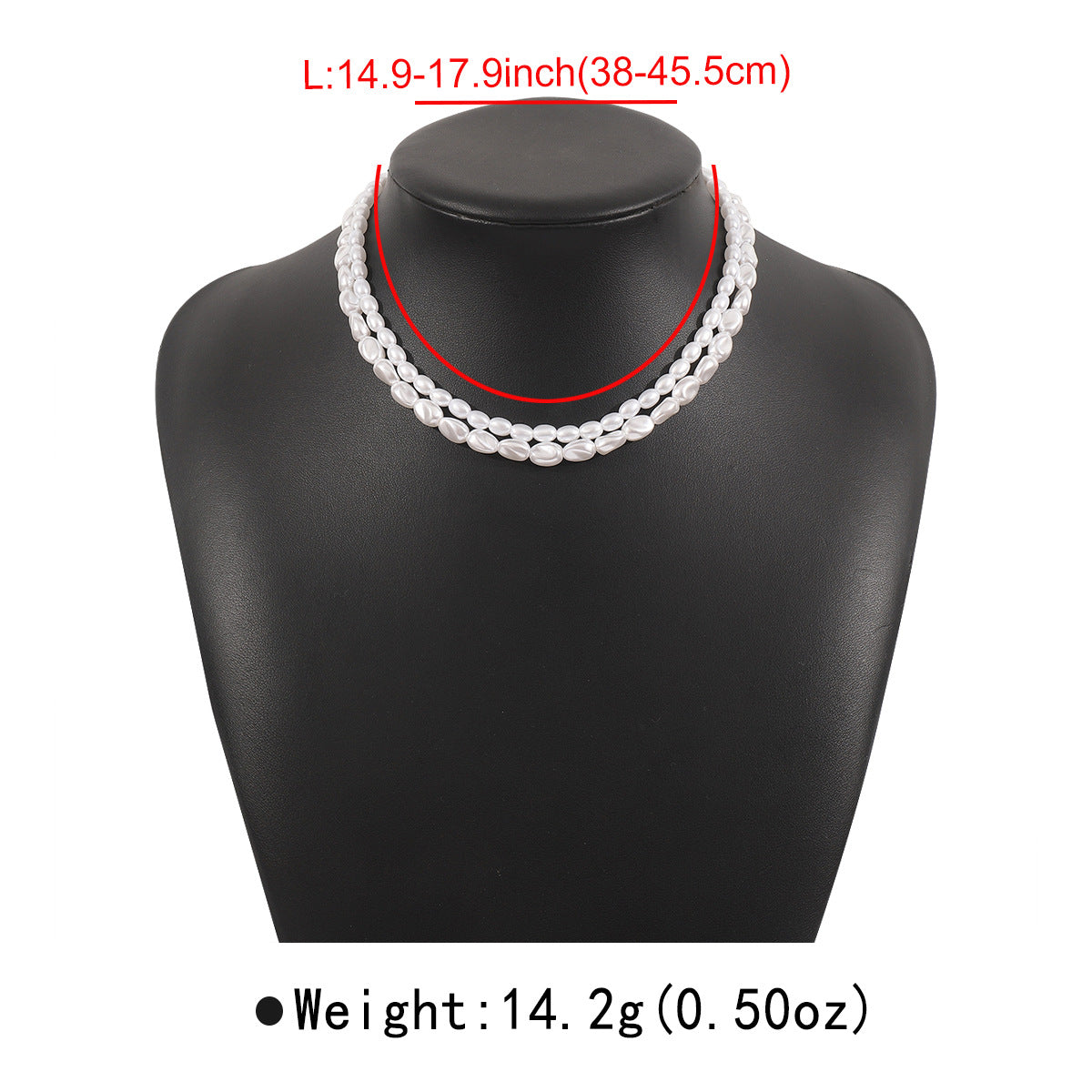 Women's Elegant Retro Fashion Exaggerated Pearl Geometric Necklaces