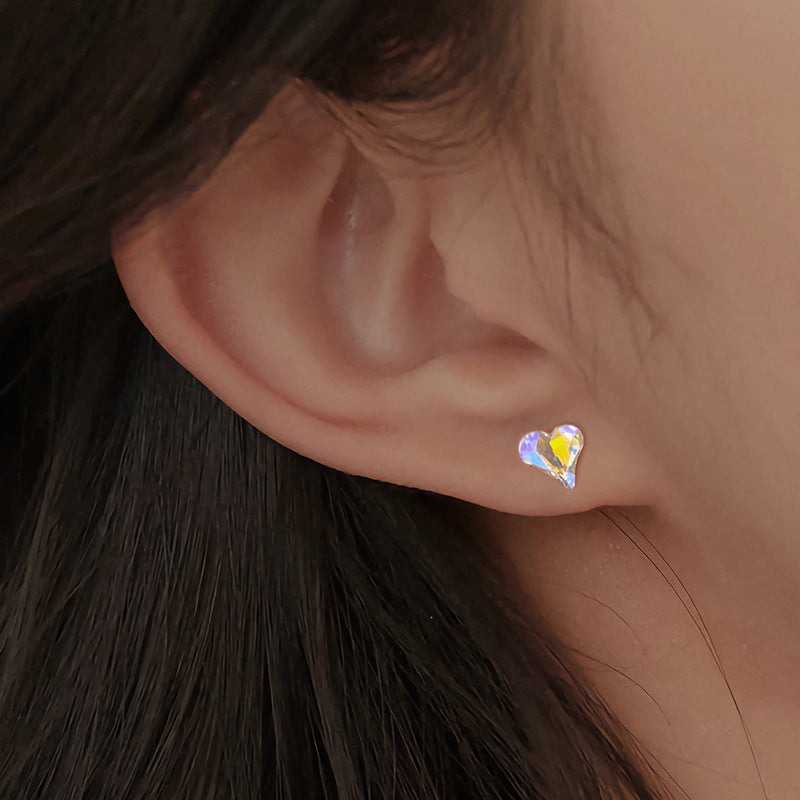 Women's Rhinestone Fashion Sweet Colorful Twist Screw Earrings