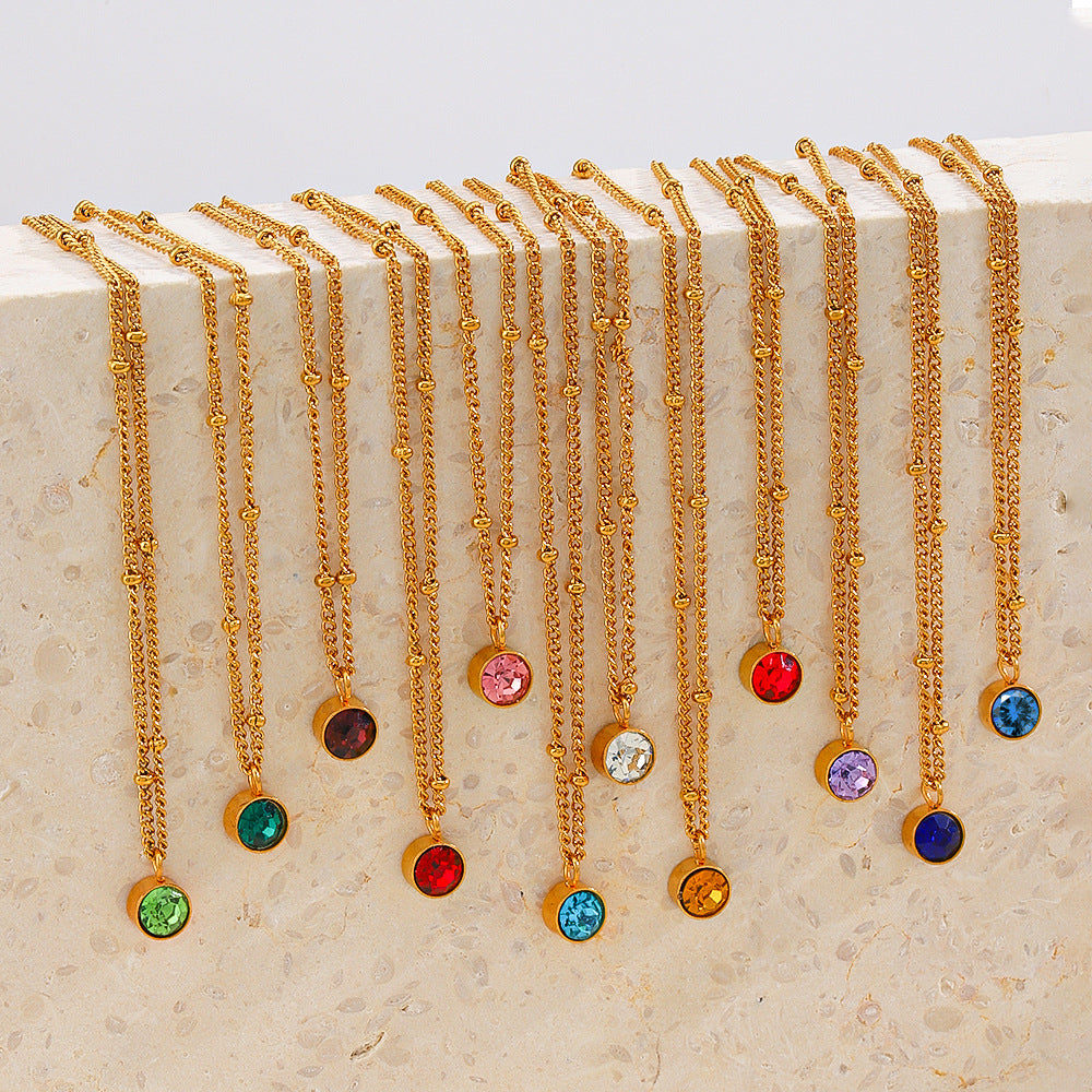 Women's Style Fashion Popular Gold Stainless Steel Necklaces