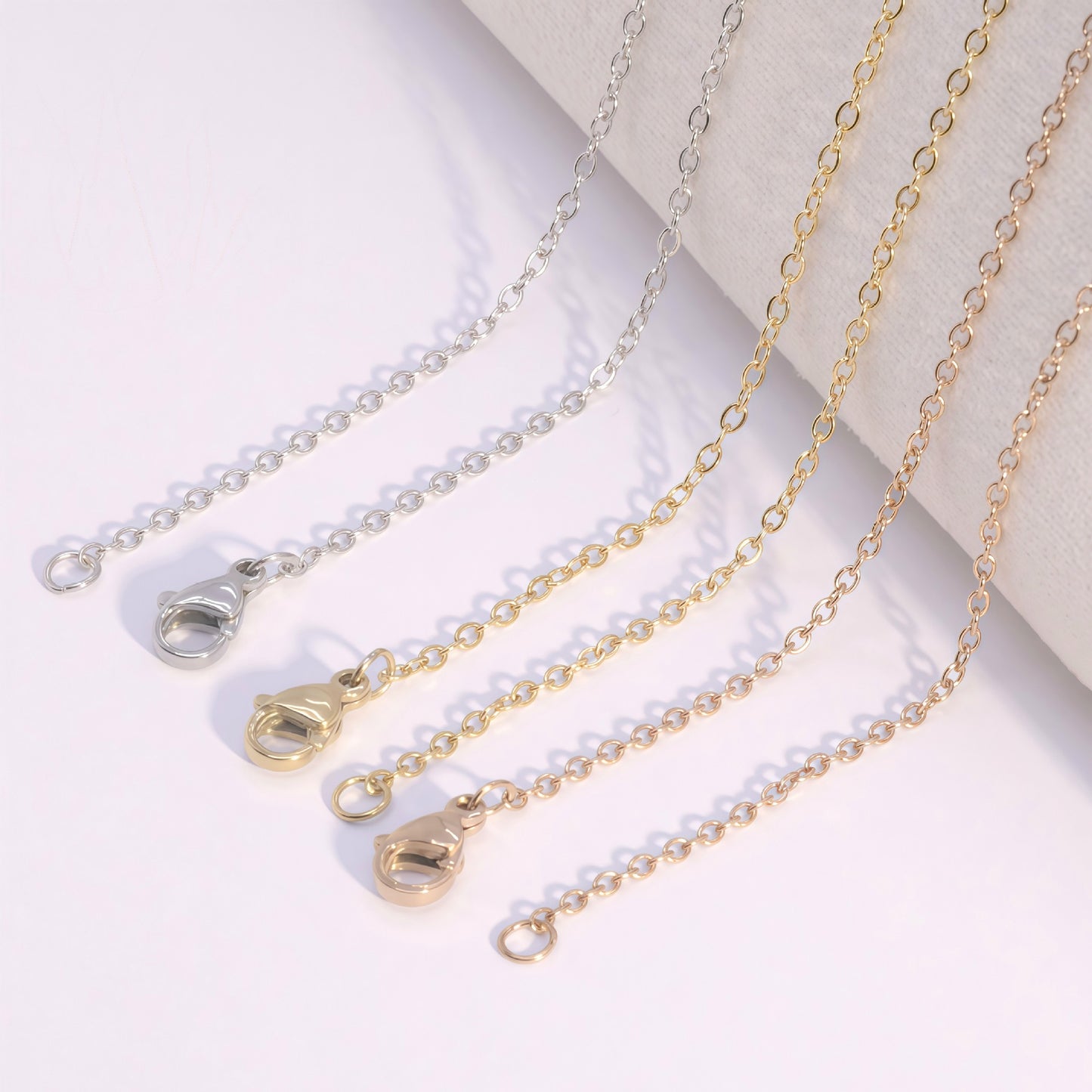 Korean Style Simple Cross Chain Clavicle Unisex Vacuum Necklaces