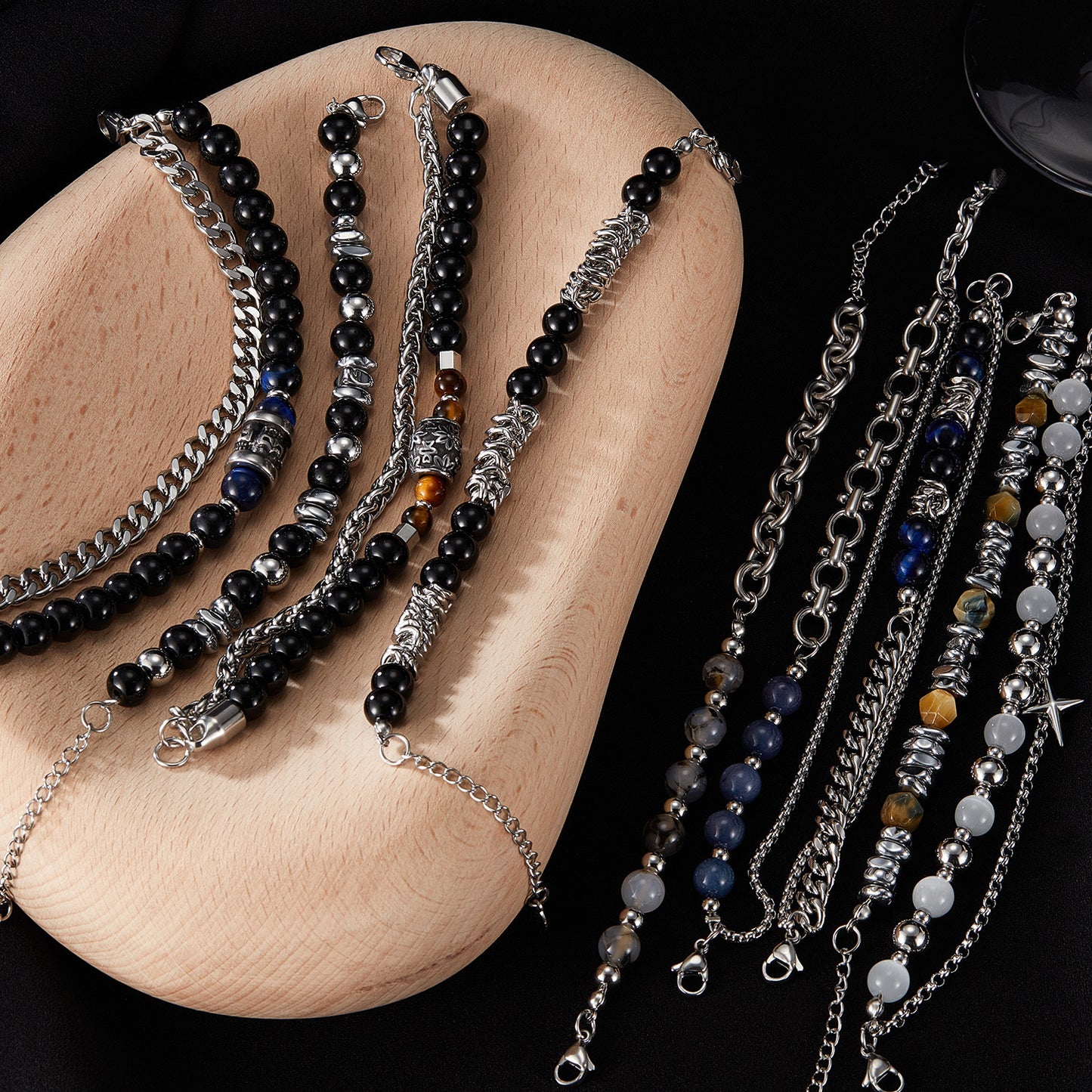 Men's Trend Stainless Steel Accessories Hip Hop Bracelets