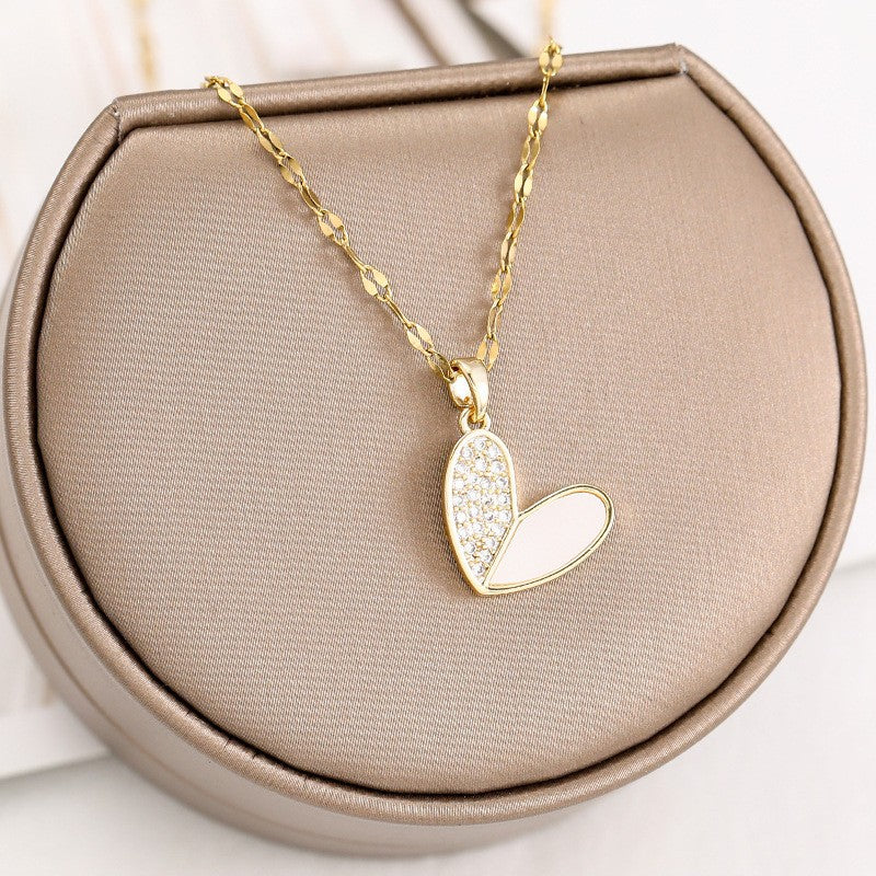 Women's Titanium Steel For Personalized Fashionable Affordable Luxury Style Necklaces