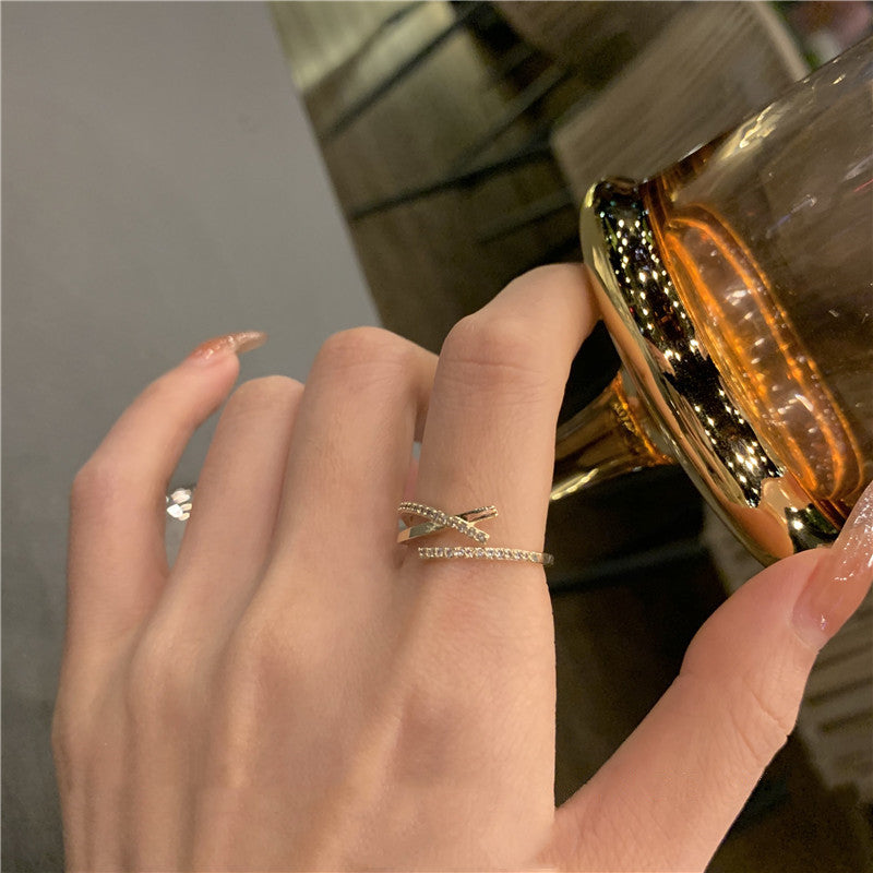 Women's Open Light Luxury Adjustable Design Fashion Rings