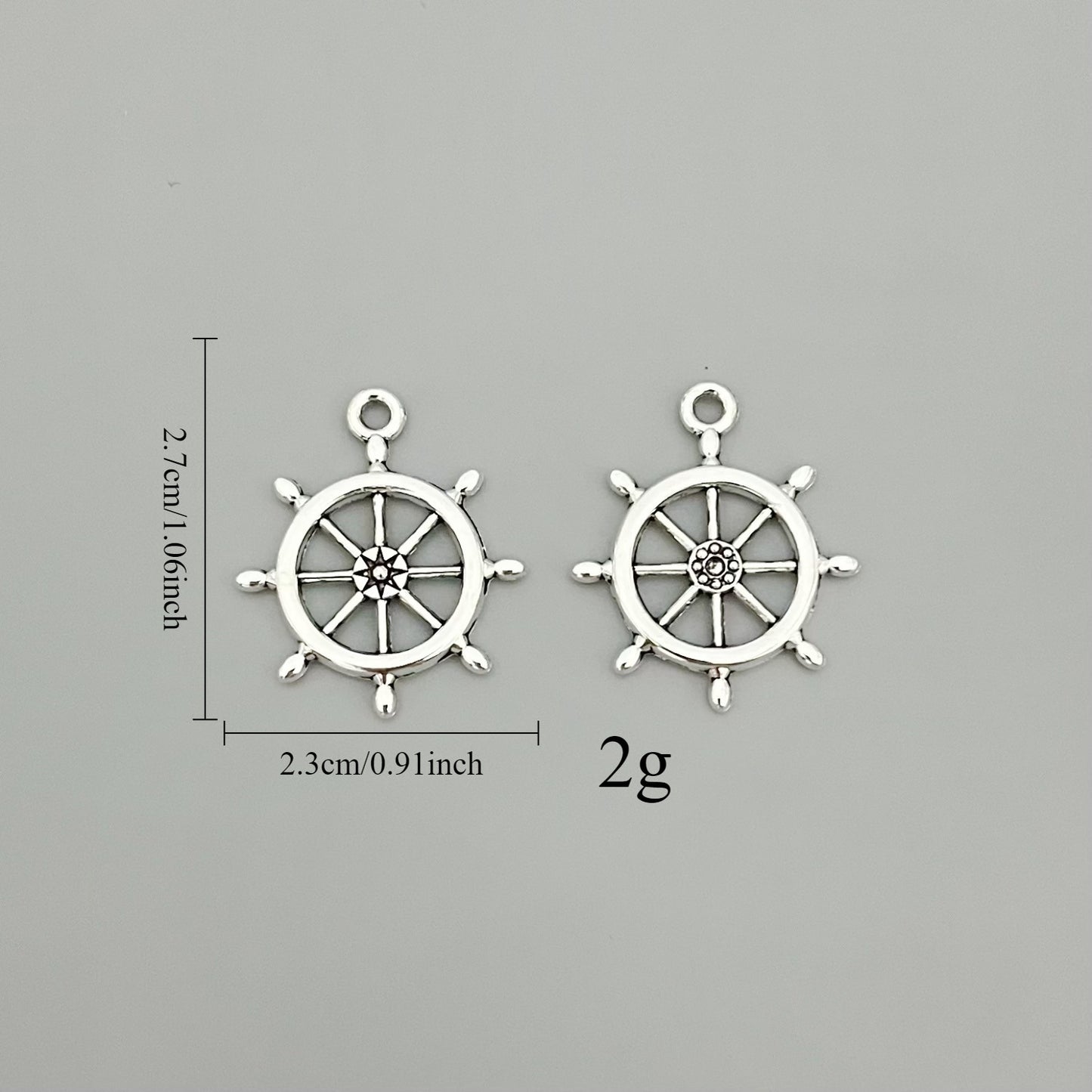 Alloy Decoration Personality Retro Rudder Boat Anchor Handmade Pendants