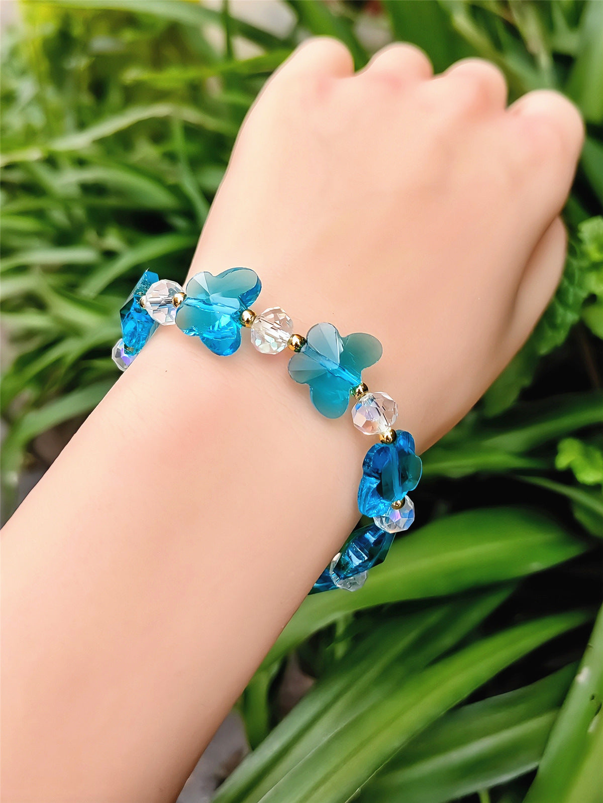 Women's Crystal Optional Sweet Fashion Ornament Butterfly Bracelets