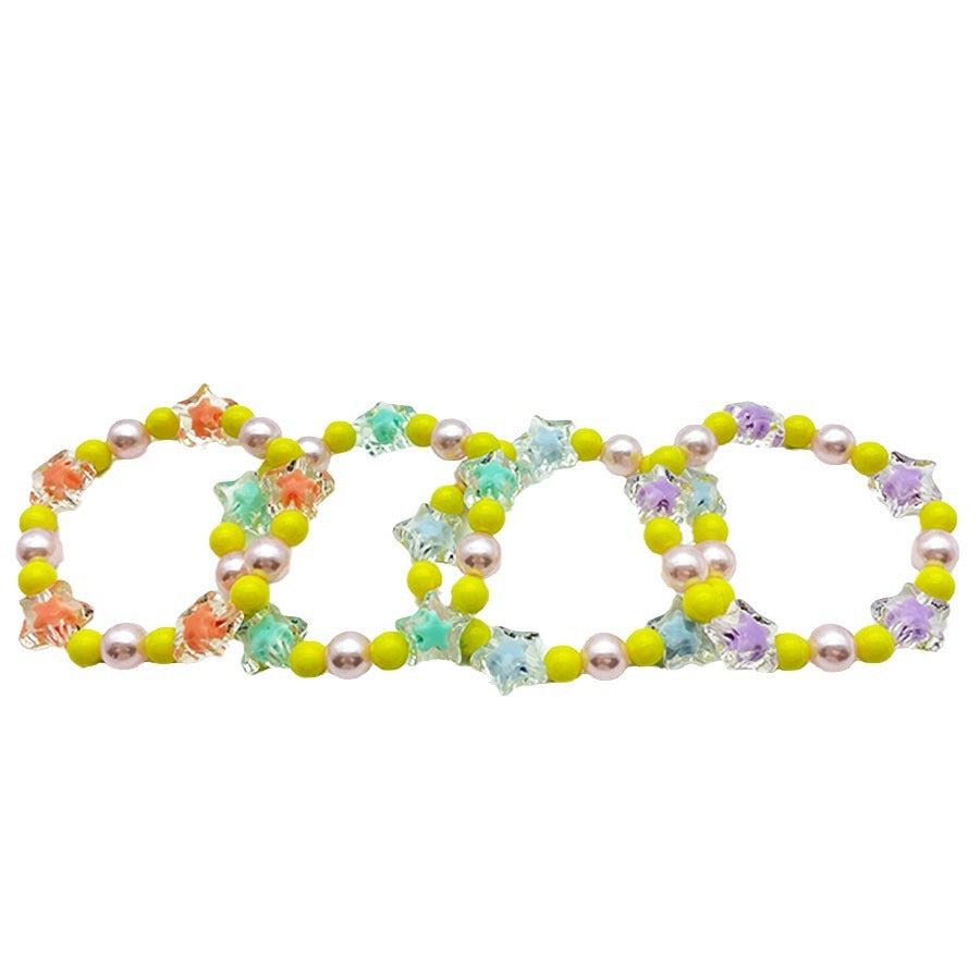Children's Dopamine Crystal String Beads Cute Jewellery Bracelets