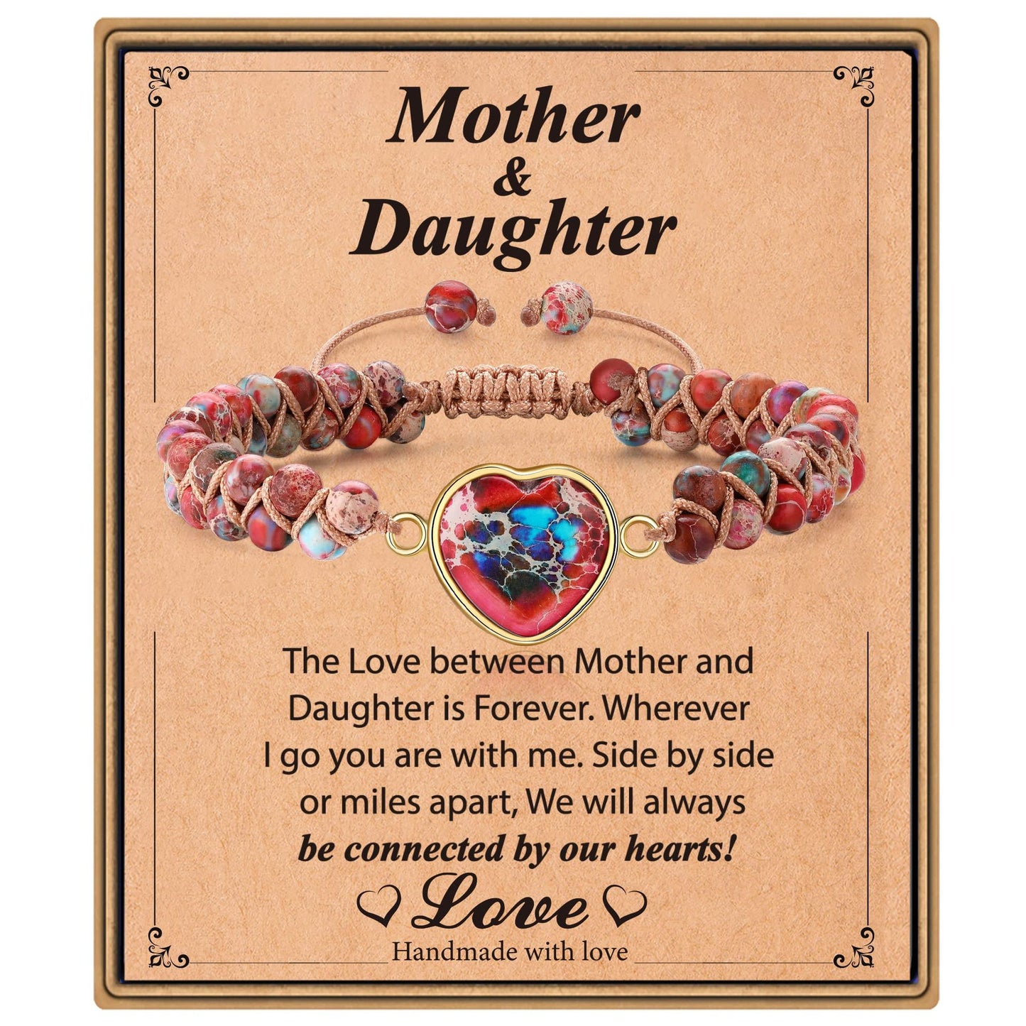 Love Double Woven Friendship Red Blue Bracelets