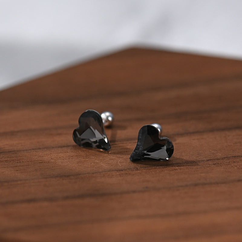 Women's Rhinestone Fashion Sweet Colorful Twist Screw Earrings