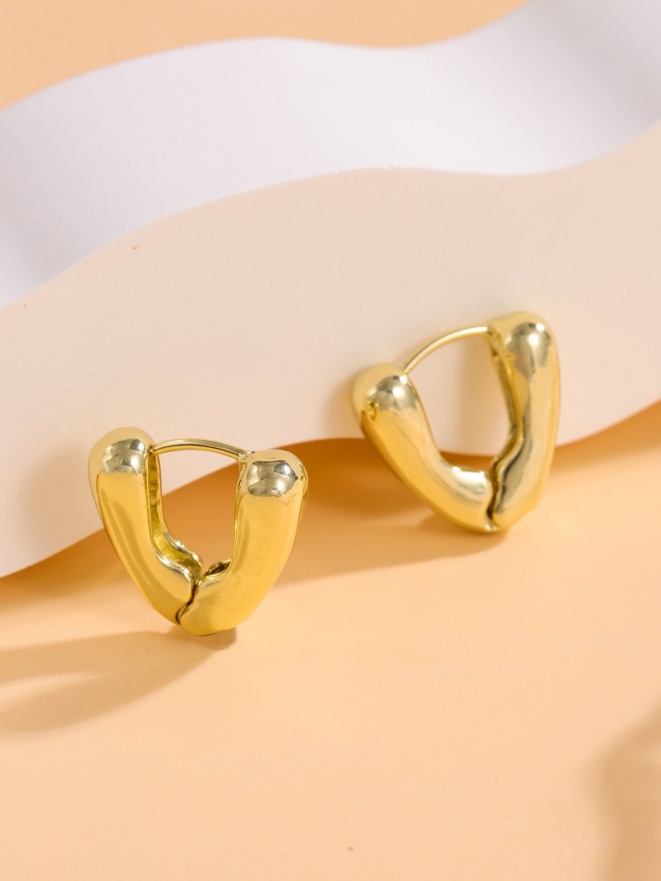 Metal Geometry Ear Clip Female Style Earrings