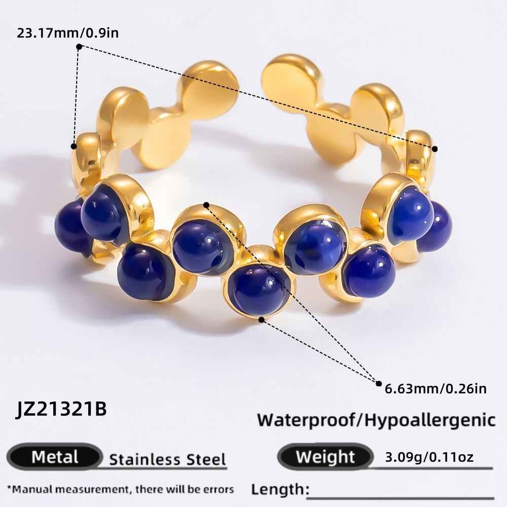 Stone Light Luxury Retro Niche High-grade Rings