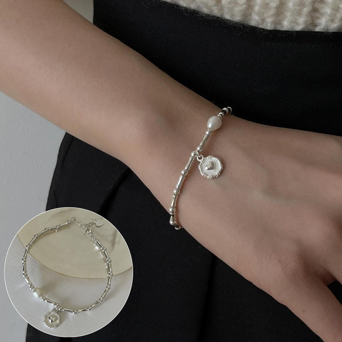 Women's & Men's Korean Style Vintage Vine Five-pointed Star Cross Bracelet