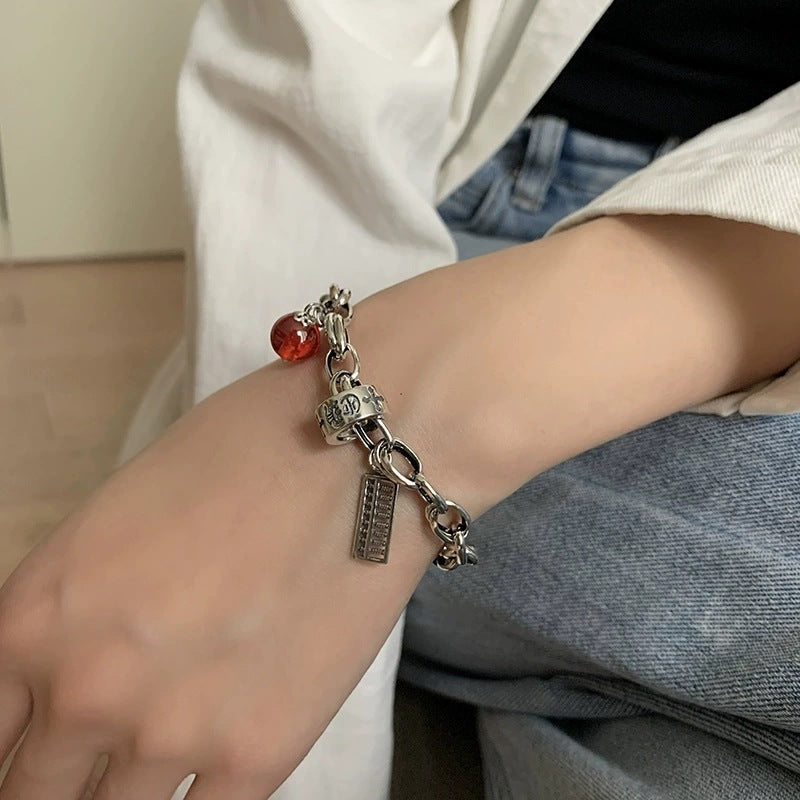Women's & Men's Korean Style Vintage Vine Five-pointed Star Cross Bracelet