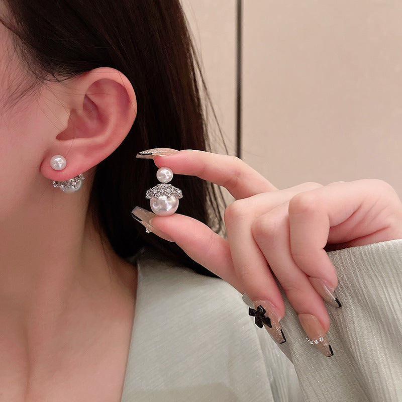 Women's Vintage Pearl Light Luxury Fashion High Sense Earrings
