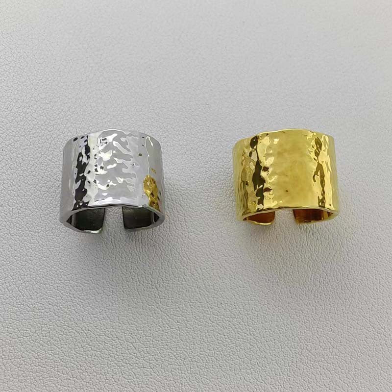Special Interest Light Luxury Design Vacuum Copper Plated Real Ring