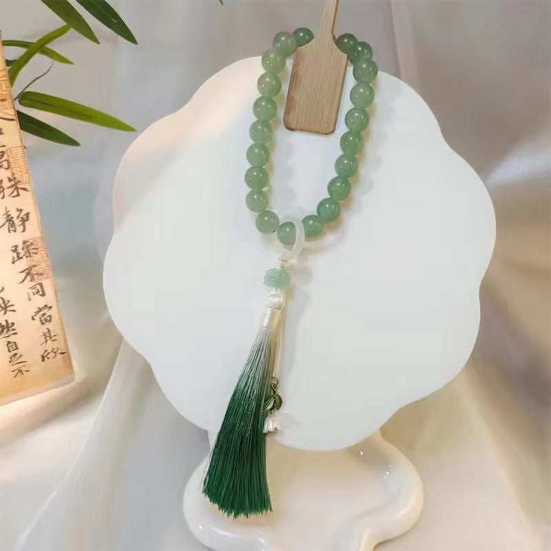 Women's & Men's Lotus Hand-held National Style Tassel Transparent Bracelets