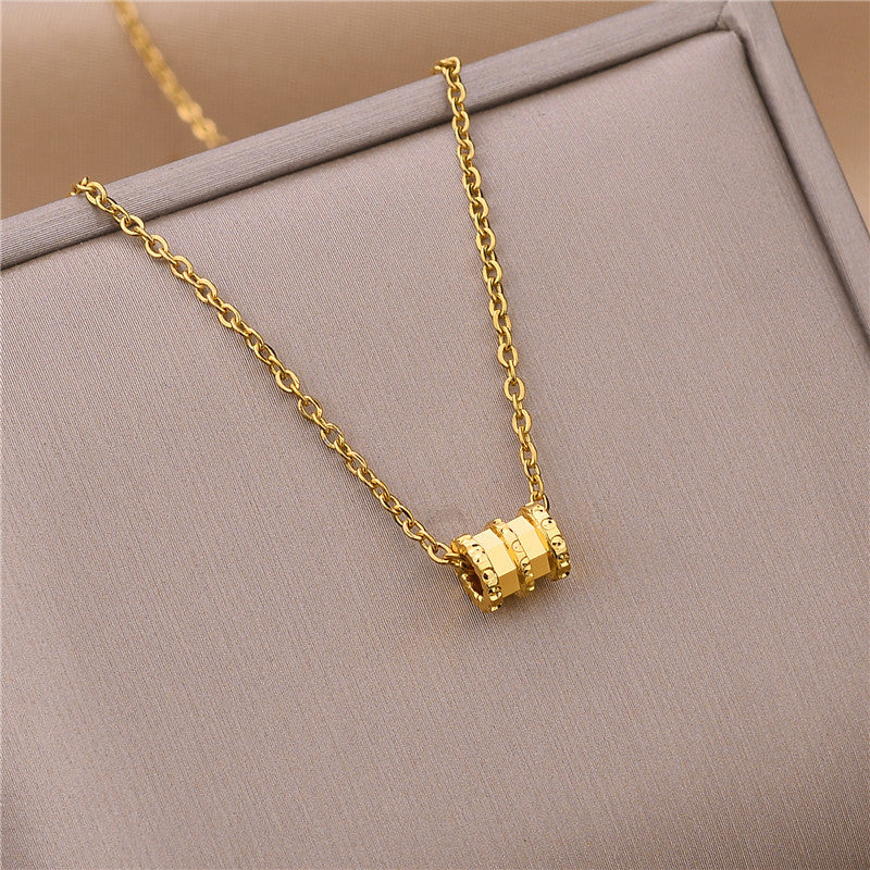 Steel Female Clavicle Chain Swan Clover Necklaces