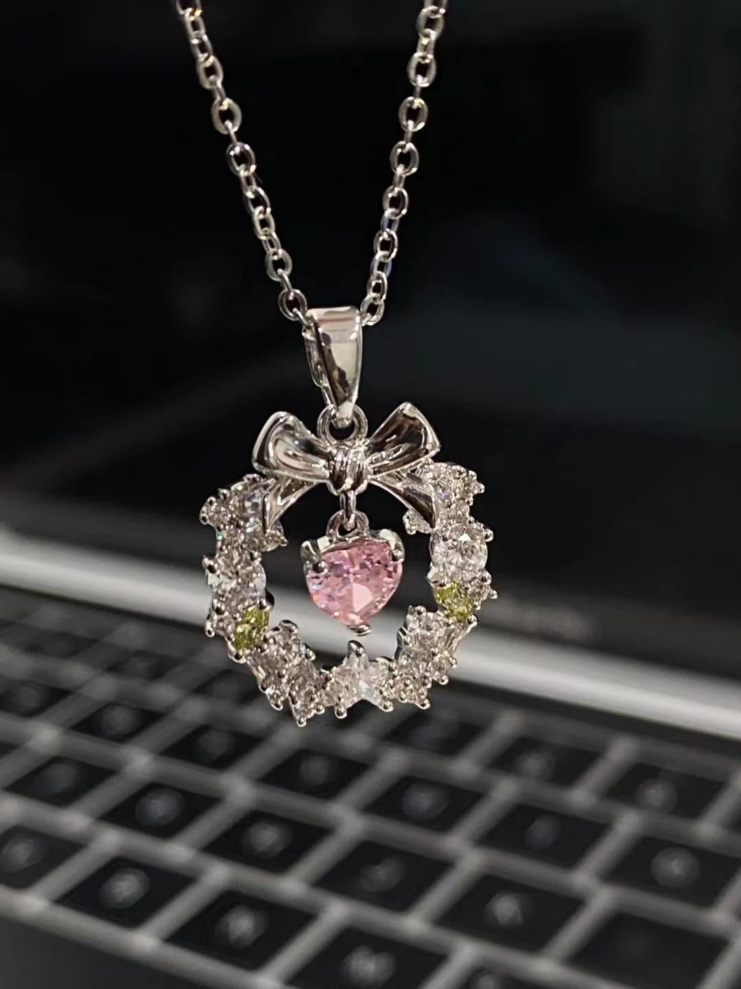 Garland Bow Cute Sweet Cool Sweater Necklaces