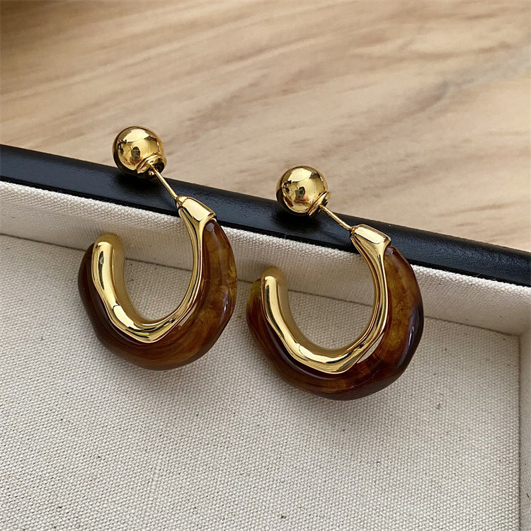 Elegance Retro Front Rear Wear Shaped Ear Multiple Earrings