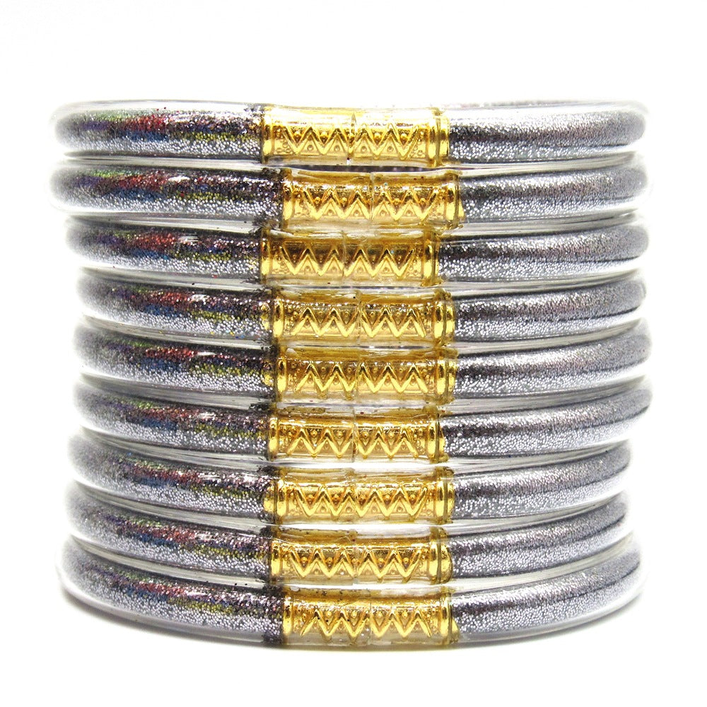 Women's Powder Combination Of Three Shiny Candy Color Bracelet