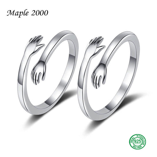 Sterling Sier Couple Villain Hug Jewelry Necklaces