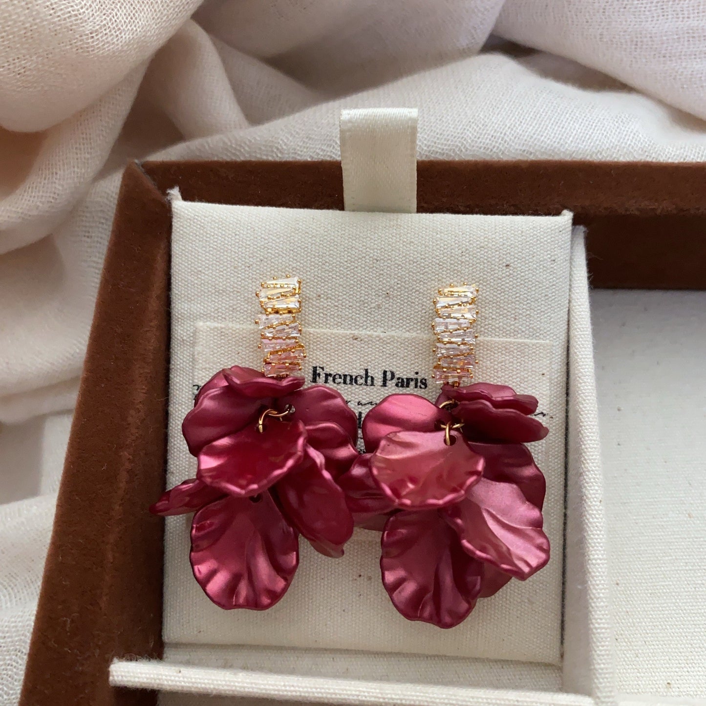 Flower Simple Elegance Retro Elegant Natural Soft Earrings