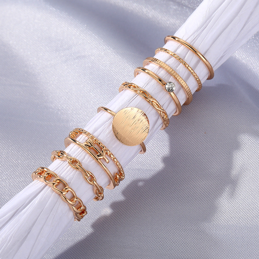 Joint Round Aircraft Twist With Diamond Suit Rings