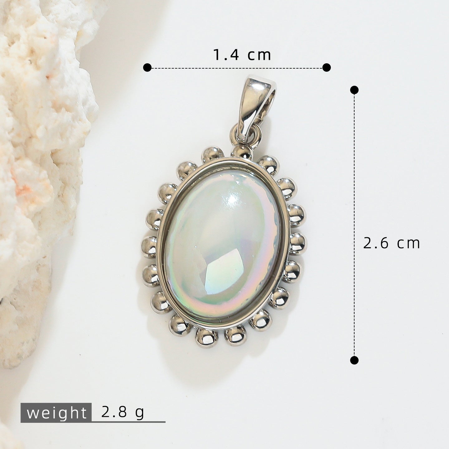 Gold-plated Retro Simple Oval Magic Single Jewelry Accessories