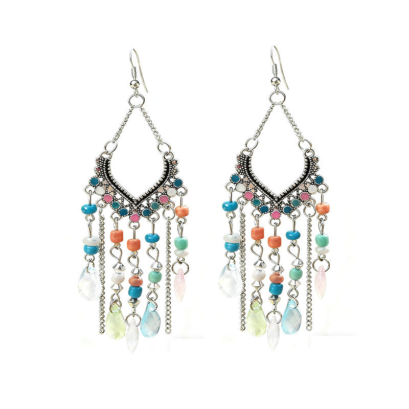 Long Fringe Special Ins Slimming Face Earrings